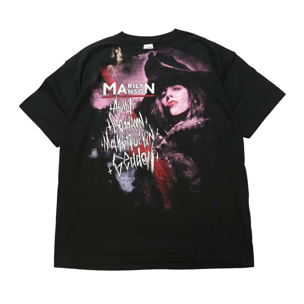 Vintage 2004 Anvil Marilyn Manson Graphic T-Shirt Size XXL